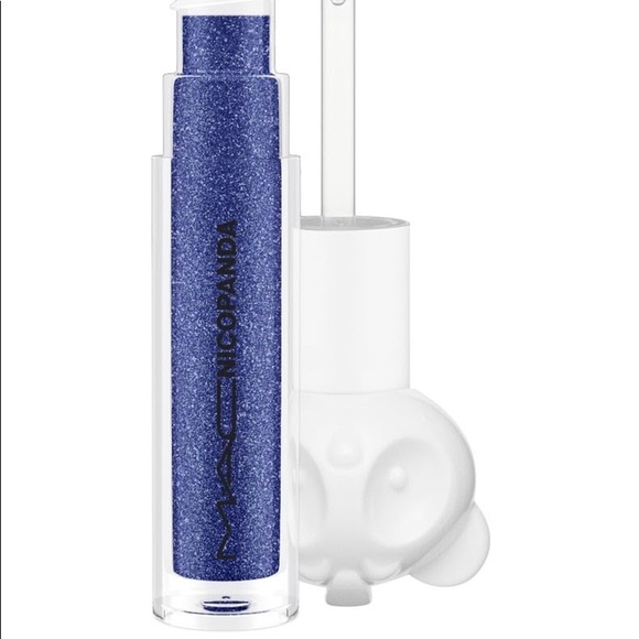 Mac NICOPANDA lipgloss in blue with glitter - Picture 3 of 3